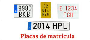 placas de matricula